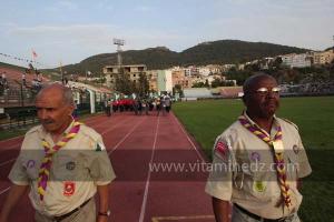 Scouts musulmans aux Festivités du cinquantenaire de l\'indépendance de l\'Algérie à Tlemcen, défilé, feux d\'artifices et fantasia au programme