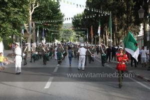 Festivités du cinquantenaire de l\'indépendance de l\'Algérie à Tlemcen, défilé, feux d\'artifices et fantasia au programme
