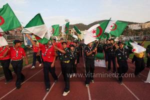 Scouts musulmans aux Festivités du cinquantenaire de l'indépendance de l'Algérie à Tlemcen, défilé, feux d'artifices et fantasia au programme