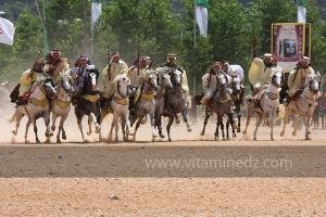 Festivités du cinquantenaire de l\'indépendance de l\'Algérie à Tlemcen, défilé, feux d\'artifices et fantasia au programme