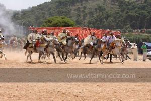 Festivités du cinquantenaire de l\'indépendance de l\'Algérie à Tlemcen, défilé, feux d\'artifices et fantasia au programme