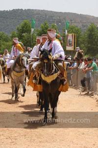 Festivités du cinquantenaire de l\'indépendance de l\'Algérie à Tlemcen, défilé, feux d\'artifices et fantasia au programme