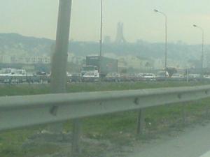 ENTREE D'ALGER SOUS LE BROUILLARD
