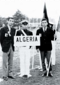 Mohamed Lazhari (à droite) - Premier Algérien aux JO