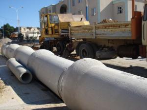 مشروع إنجاز قنوات الصرف الصحي