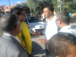 discution en pleine action