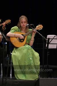 L\'association musicale El Kortobiya de Tlemcen sous la direction du chikh Salah Boukli à la 6è édition du Festival de musique Hawzi à Tlemcen.