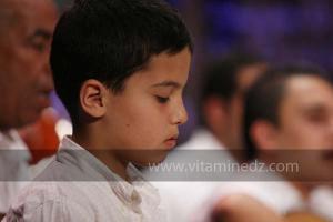 L\'association musicale El Kortobiya de Tlemcen sous la direction du chikh Salah Boukli à la 6è édition du Festival de musique Hawzi à Tlemcen.