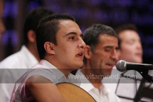 L\'association musicale El Kortobiya de Tlemcen sous la direction du chikh Salah Boukli à la 6è édition du Festival de musique Hawzi à Tlemcen.