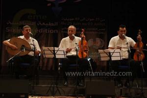 L\'association musicale Assala de Tlemcen à la 6è édition du Festival de musique Hawzi à Tlemcen.