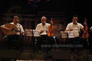 L\'association musicale Assala de Tlemcen à la 6è édition du Festival de musique Hawzi à Tlemcen.