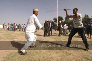 Combat de batons (M\'tarag) à la waada de Sidi Khelifa, El Khaiter wilaya d\'El Bayadh