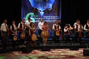 Enfants de l\'Institut de Musique de Tlemcen à la 6è édition du Festival de musique Hawzi à Tlemcen.