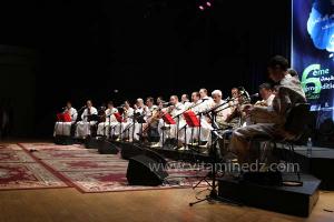 L\'association musicale Gharnata de Tlemcen sous la direction de Ghouti Korso à la 6è édition du Festival de musique Hawzi à Tlemcen.