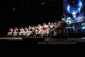 L\'association musicale Gharnata de Tlemcen sous la direction de Ghouti Korso à la 6è édition du Festival de musique Hawzi à Tlemcen.
