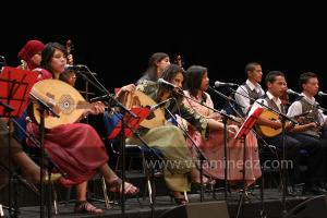 L\'association musicale mostaganemoise Al Fan Wannachat à la 6è édition du Festival de musique Hawzi à Tlemcen.