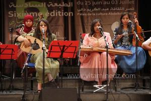 L\'association musicale mostaganemoise Al Fan Wannachat à la 6è édition du Festival de musique Hawzi à Tlemcen.