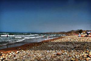Plage de Ain Ajroud limitrophe de Biser vers l\'ouest, Région de Msirda