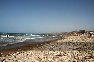 Plage de Ain Ajroud limitrophe de Biser vers l\'ouest, Région de Msirda
