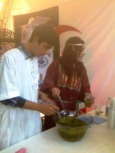 Une boisson algerienne prepare avec citron et menthe