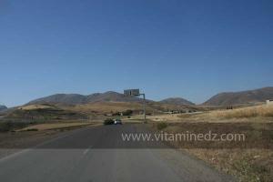 Route vers Rahouia, Oued Lili, Tiaret, Sidi Ali Mellal, commune de la wilaya de Tiaret