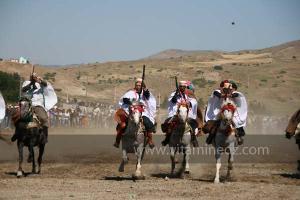 Ta3m ou Waada Rjal Meghila, ou Waadat Al Kraiche, fantasia, la3b, Goum ...