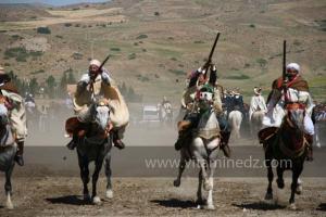 Ta3m ou Waada Rjal Meghila, ou Waadat Al Kraiche, fantasia, la3b, Goum ...