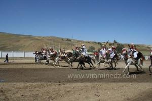 Ta3m ou Waada Rjal Meghila, ou Waadat Al Kraiche, fantasia, la3b, Goum ...