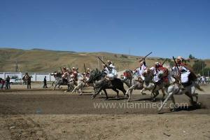 Ta3m ou Waada Rjal Meghila, ou Waadat Al Kraiche, fantasia, la3b, Goum ...