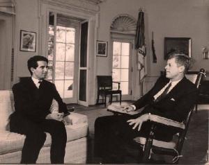 Cherif Guellal et le President Kennedy