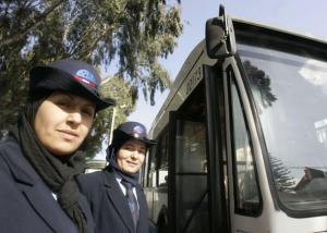Ghazali Ghania (L) and Denni Fatiha pose in front