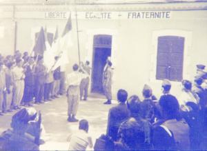 Moment historique un djoundi hisse le drapeau national