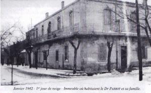 trezel sous la neige ..la maison du médecin dr parrot