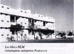 Les blocs HLM (actuellement la cité) SOUGUEUR 1958