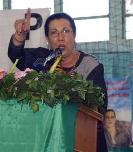 The Parti des Travailleurs, (Workers Party), president Louiza Hanoune, who