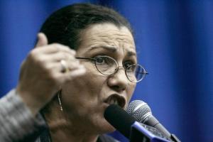 Louisa Hanoune, spokeswoman of Algeria's Workers' Party and candidate in