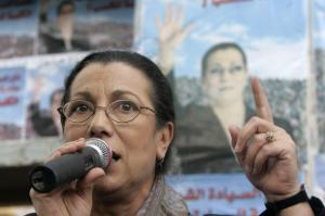 Louisa Hanoune, spokeswoman of Algeria's Workers' Party and candidate in