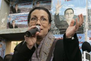 Louisa Hanoune, spokeswoman of Algeria's Workers' Party and candidate in