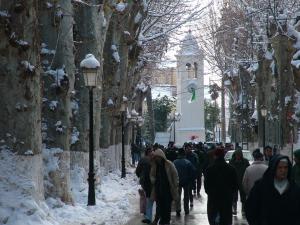 Miliana sous la neige