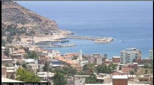 Vue sur le port et la plage de Chetaibi