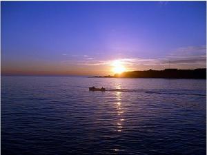 Lever de soleil sur La Pointe, Gouraya