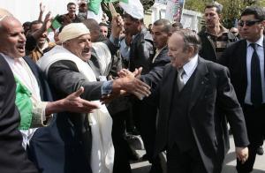 Algeria's president and candidate in the upcoming presidential elections Abdelaziz