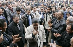 Louisa Hanoune, spokeswoman of Algeria's Workers' Party and candidate in