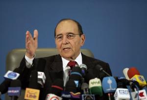 Algeria's Interior Minister Noureddine Yazid Zerhouni announces President Abdelaziz Bouteflika's
