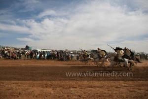 Cavaliers à Waada Al Jebliya à Abid, Commune de Ain El Hdid (ex Martimprey), Wilaya de Tiaret