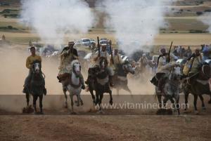 Fantasia à Waadet Al Jebliya à Abid, Commune de Ain El Hdid (ex Martimprey), Wilaya de Tiaret