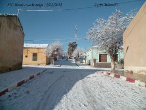 Sidi Hosni sous la neige 15/02/2012