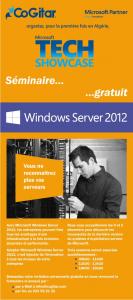 COGITAR : Lancement Windows 2012