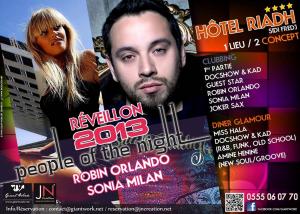 Reveillon 2013 : Hôtel Riadh Sidi Fredj - ALGER