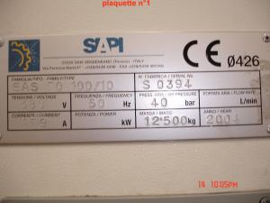 A VENDRE des machines de soufflage de la marque SIAPI